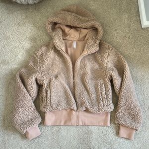 Fabletics Cropped Sherpa Hoodie